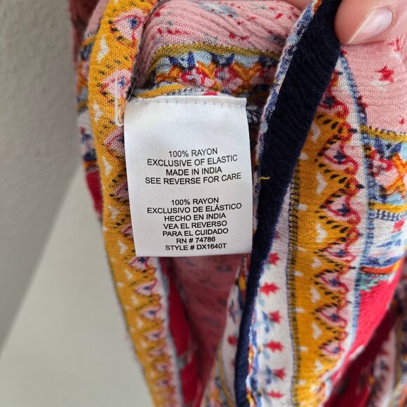 Anthropologie Patrons of Peace Americana patchwork smocked dress M - Picture 6 of 7